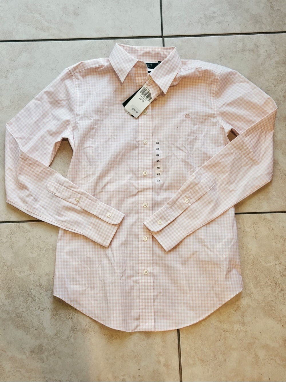 Ralph Lauren Light Pink Check Dress Shirt